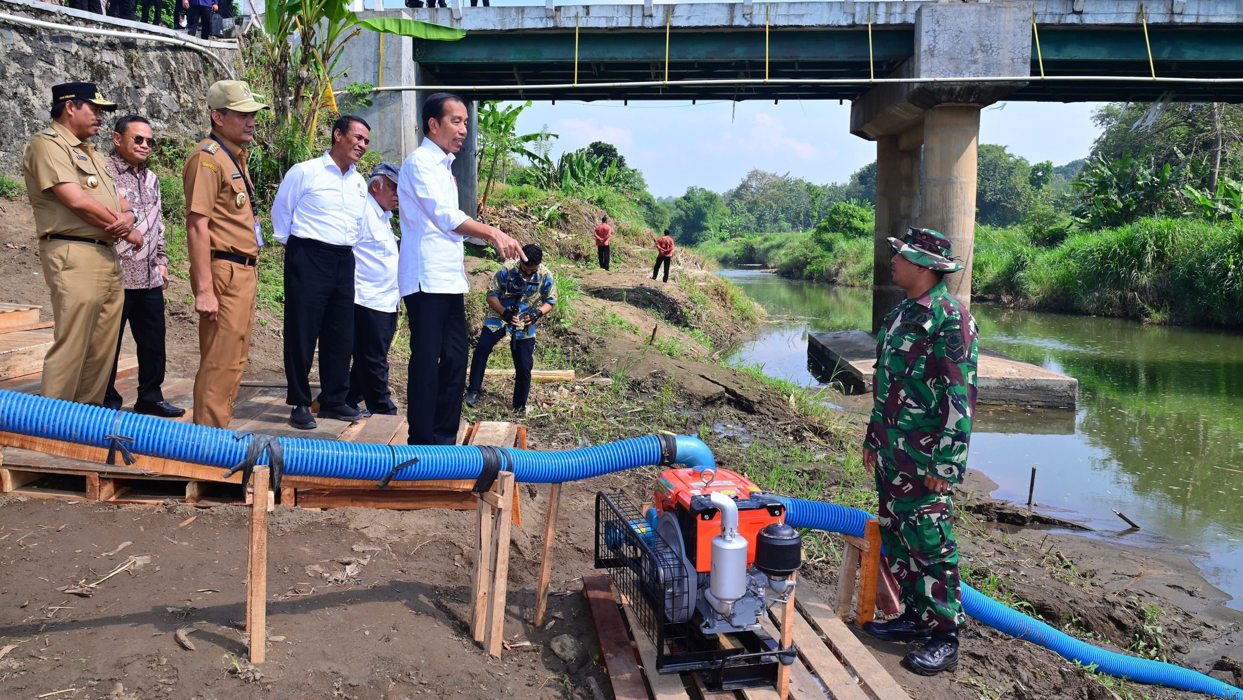 Presiden Jokowi Tinjau Pompanisasi di Jawa Tengah